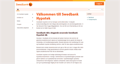 Desktop Screenshot of hypotek.swedbank.se