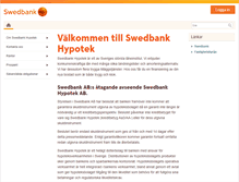 Tablet Screenshot of hypotek.swedbank.se